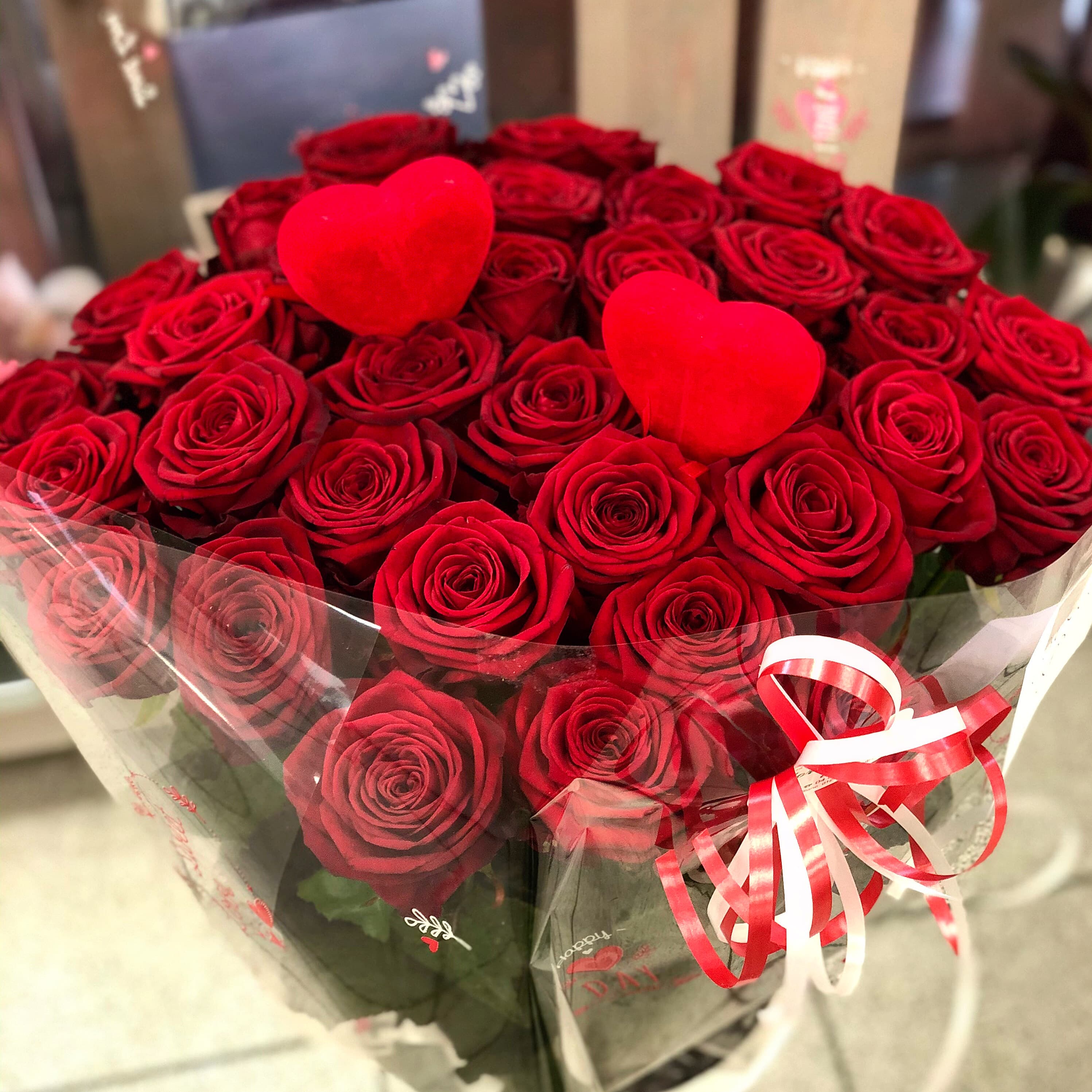 Bouquet de roses rouges